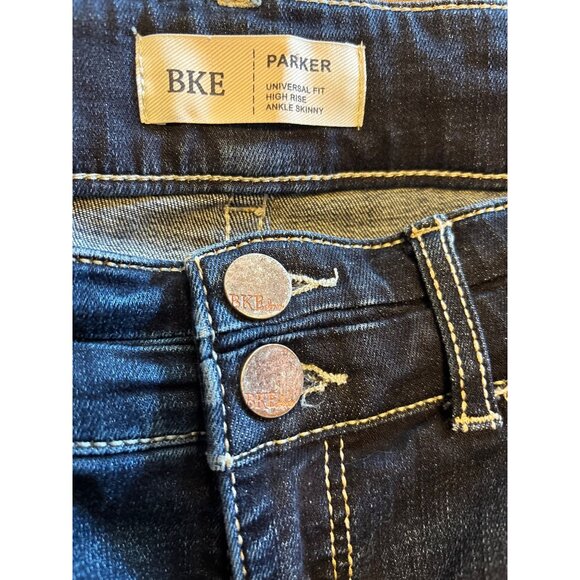 BKE Parker Universal Fit High Rise Ankle Skinny Denim Jeans Size 31x27 - Picture 5 of 11